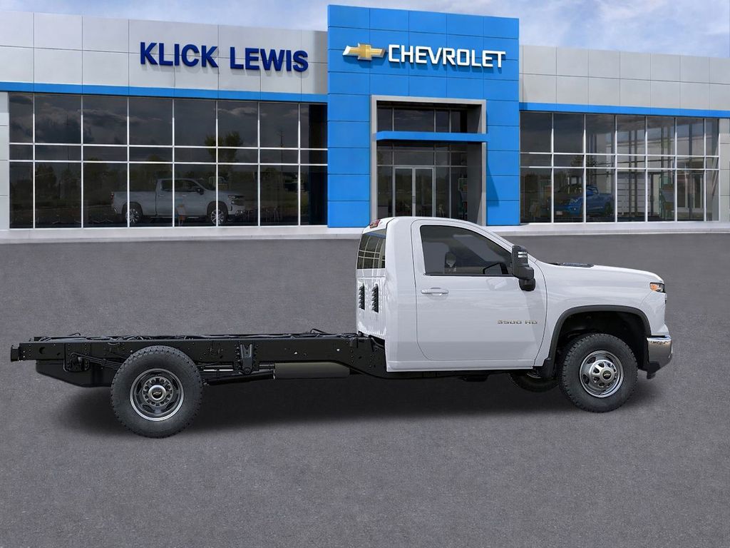 2025 Chevrolet Silverado 3500HD Work Truck White at Klick Lewis Buick Chevrolet