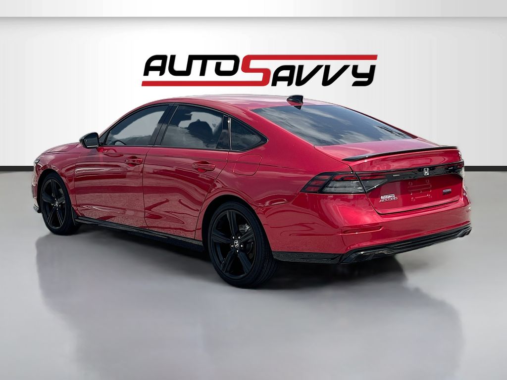 2025 Honda Accord Hybrid Sport-L Red at Classic Chevrolet Galveston