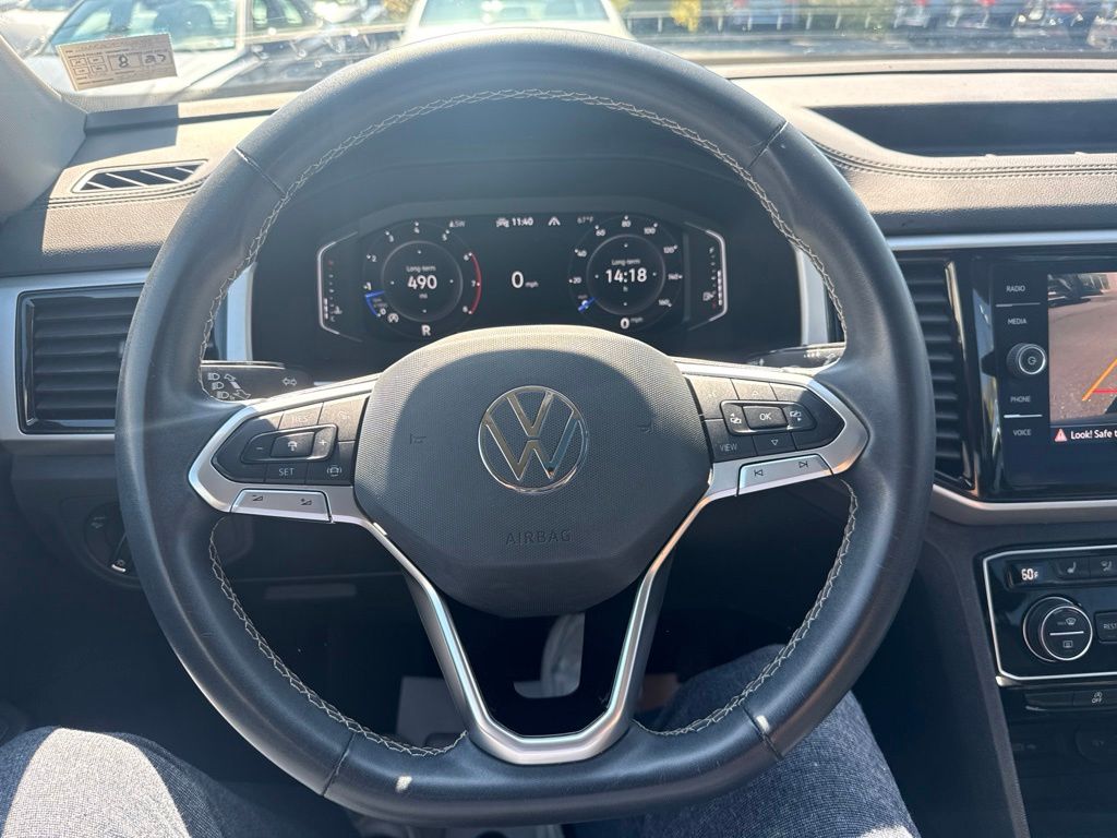2022 Volkswagen Atlas 3.6L V6 SE w/Technology Silver at Sutliff Volkswagen