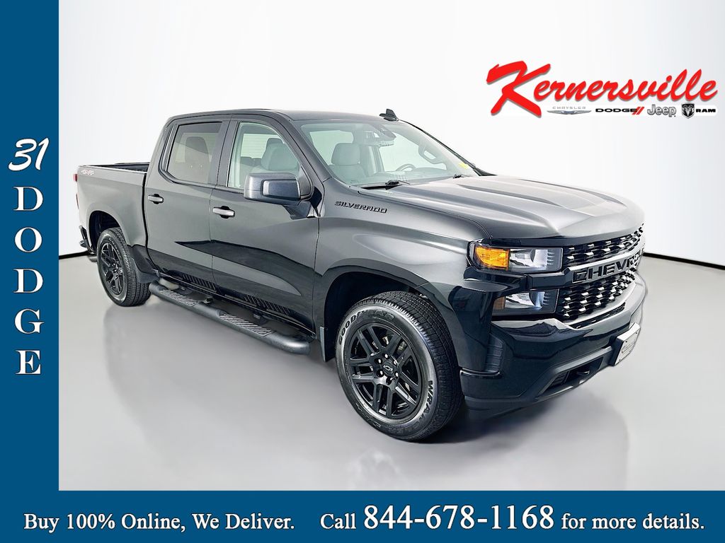 Black 2021 Chevrolet Silverado 1500 Pickup Truck Four-Wheel Drive 8-Speed Automatic