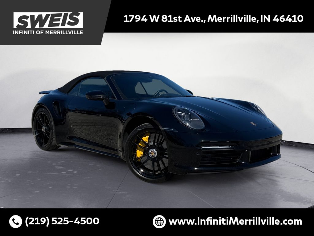Black 2021 Porsche 911 Turbo S Cabriolet AWD Convertible All-Wheel Drive 8-Speed Automatic