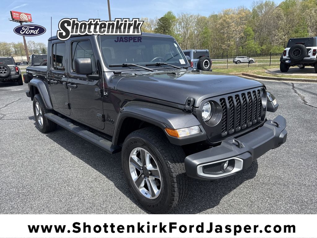 Gray (Granite Crystal Metallic Clearcoat) 2022 Jeep Gladiator Sport Crew Cab 4WD Pickup Truck Four-Wheel Drive 8-Speed Automatic