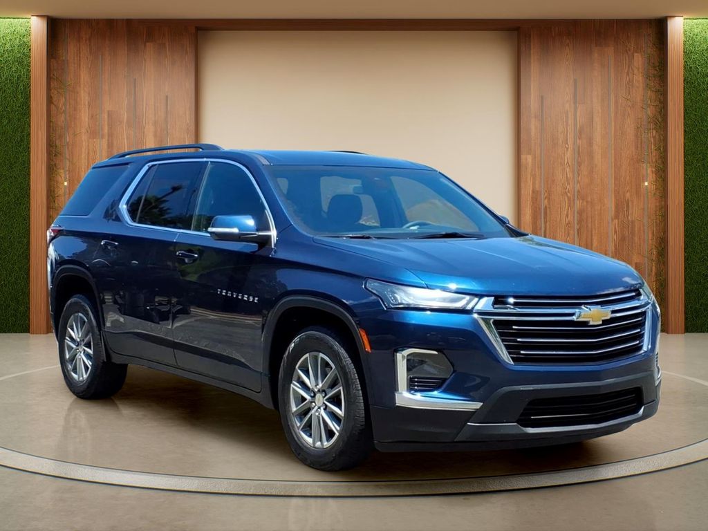 Blue Metallic 2022 Chevrolet Traverse SUV / Crossover Front-Wheel Drive 9-Speed Automatic