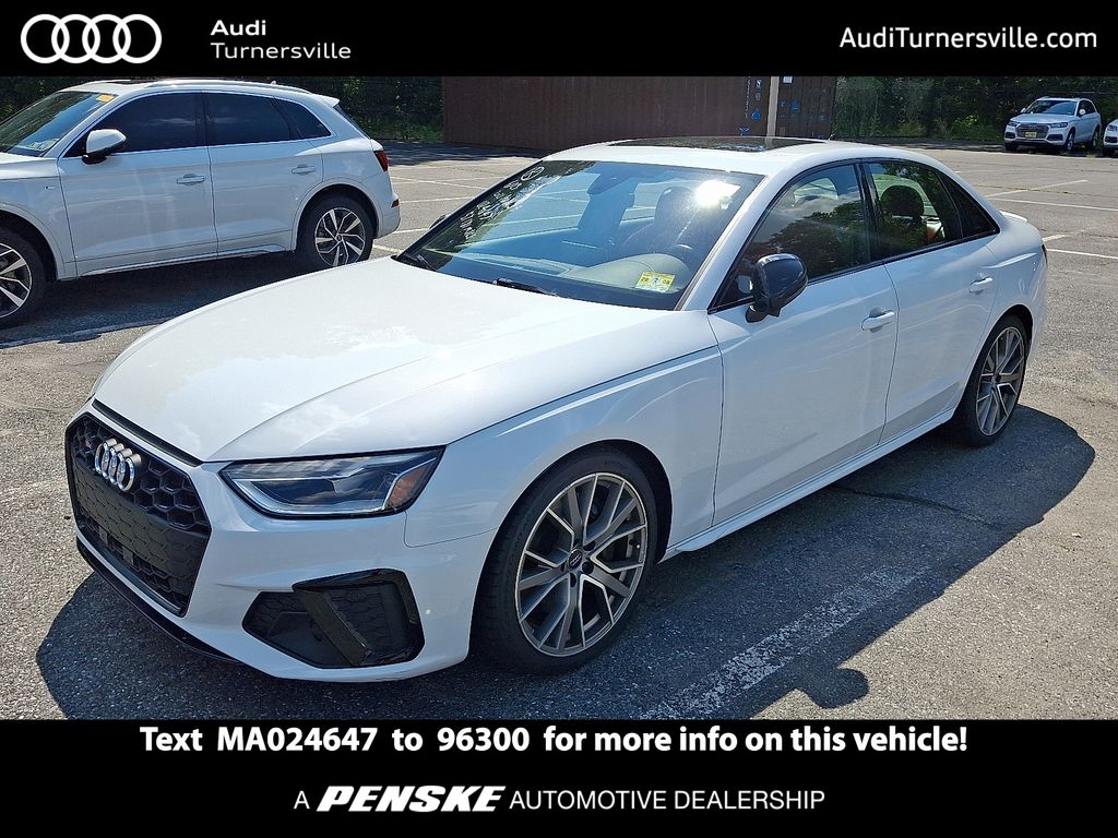 Glacier White 2021 Audi S4 Sedan All-Wheel Drive 8-Speed Automatic