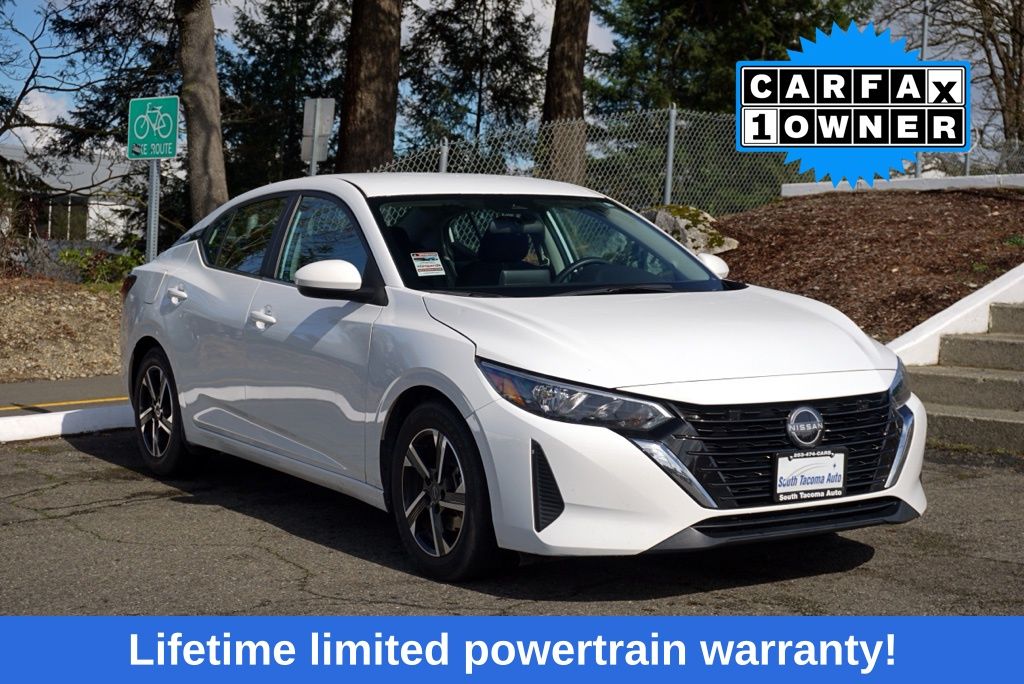 White (Fresh Powder) 2024 Nissan Sentra SV FWD Sedan Front-Wheel Drive Continuously Variable Transmission