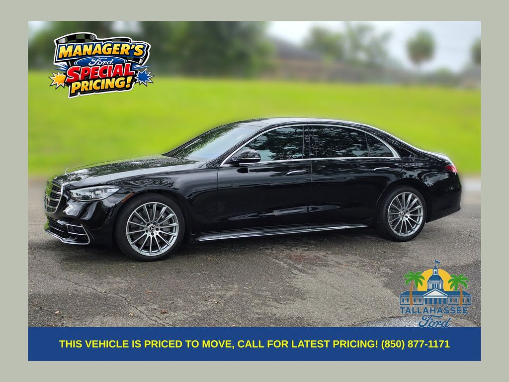 Black 2022 Mercedes-Benz S-Class Sedan All-Wheel Drive 9-Speed Automatic