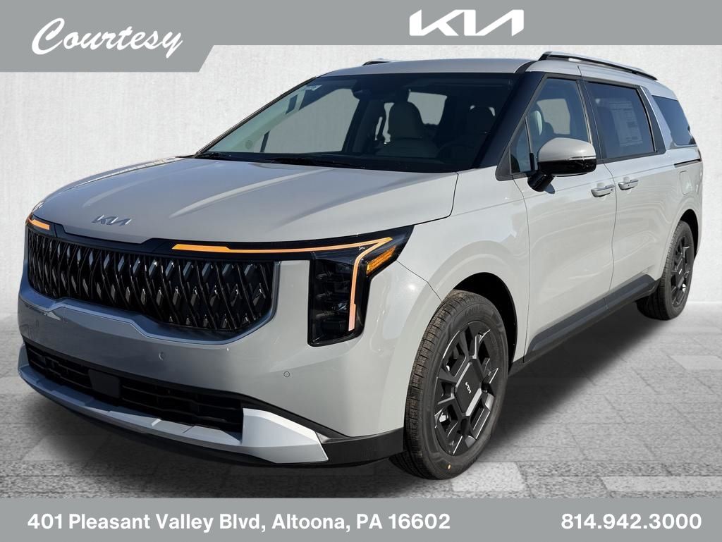 Ceramic Silver 2026 Kia Carnival Hybrid Minivan Front-Wheel Drive 6-Speed Automatic