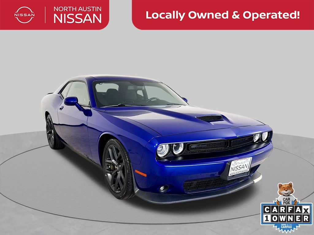 Indigo Blue 2021 Dodge Challenger Coupe Rear-Wheel Drive 8-Speed Automatic