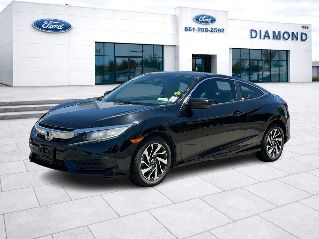 Crystal Black Pearl 2017 Honda Civic Coupe Coupe Front-Wheel Drive 6-Speed Manual