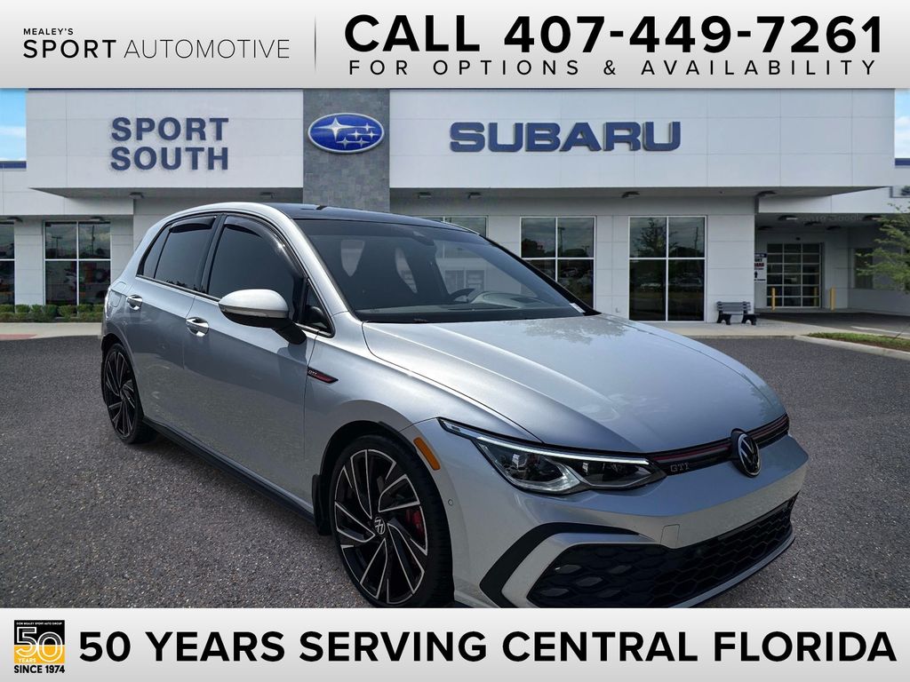 Reflex Silver Metallic 2023 Volkswagen Golf GTI Hatchback Front-Wheel Drive 7-Speed Dual Clutch
