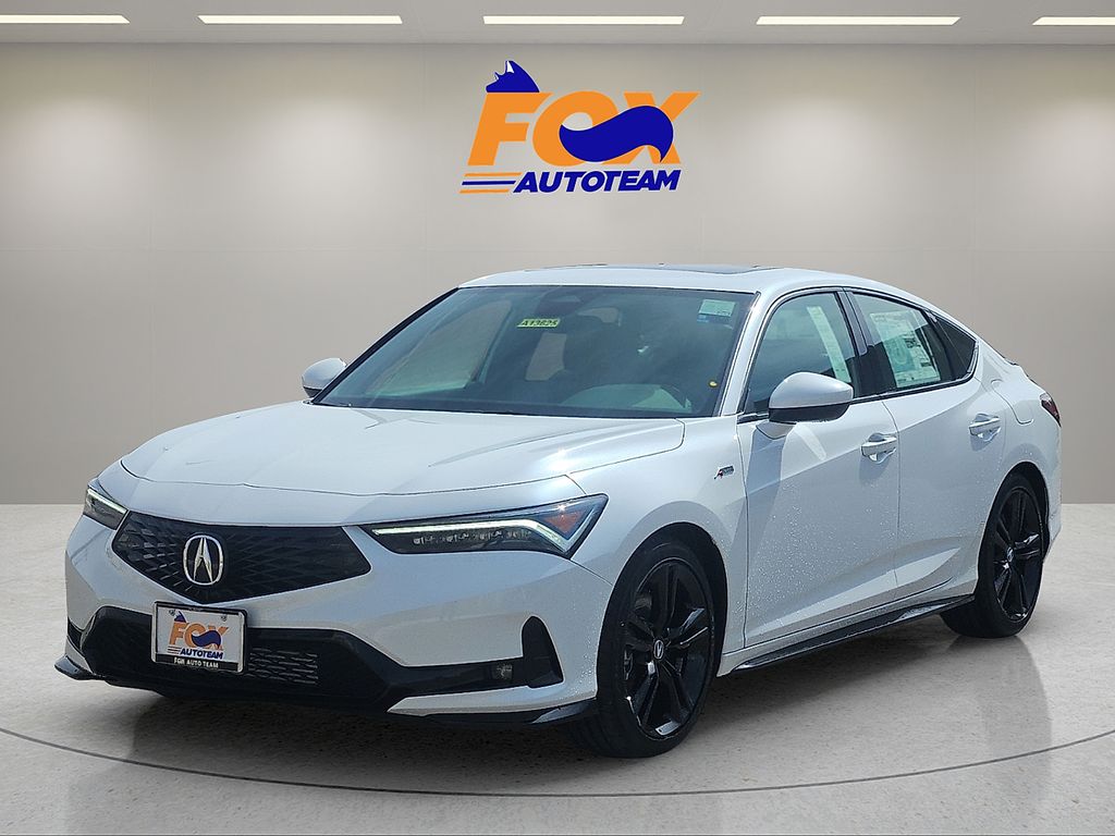 Gray (Platinum) 2026 Acura Integra FWD with A-SPEC Package Sedan Front-Wheel Drive Continuously Variable Transmission