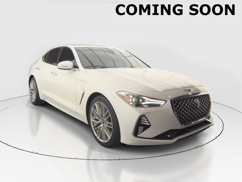 White 2021 Genesis G70 2.0T RWD Sedan Rear-Wheel Drive 8-Speed Automatic