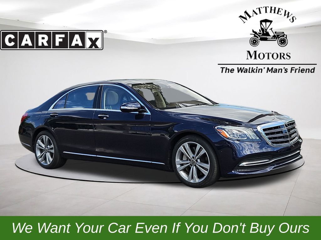Cavansite Blue Metallic 2018 Mercedes-Benz S-Class S 450 4MATIC AWD Sedan All-Wheel Drive 9-Speed Automatic