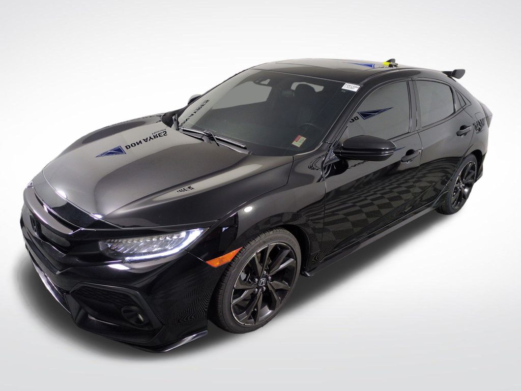 Black 2017 Honda Civic Hatchback Sport Touring Hatchback Front-Wheel Drive Continuously Variable Transmission