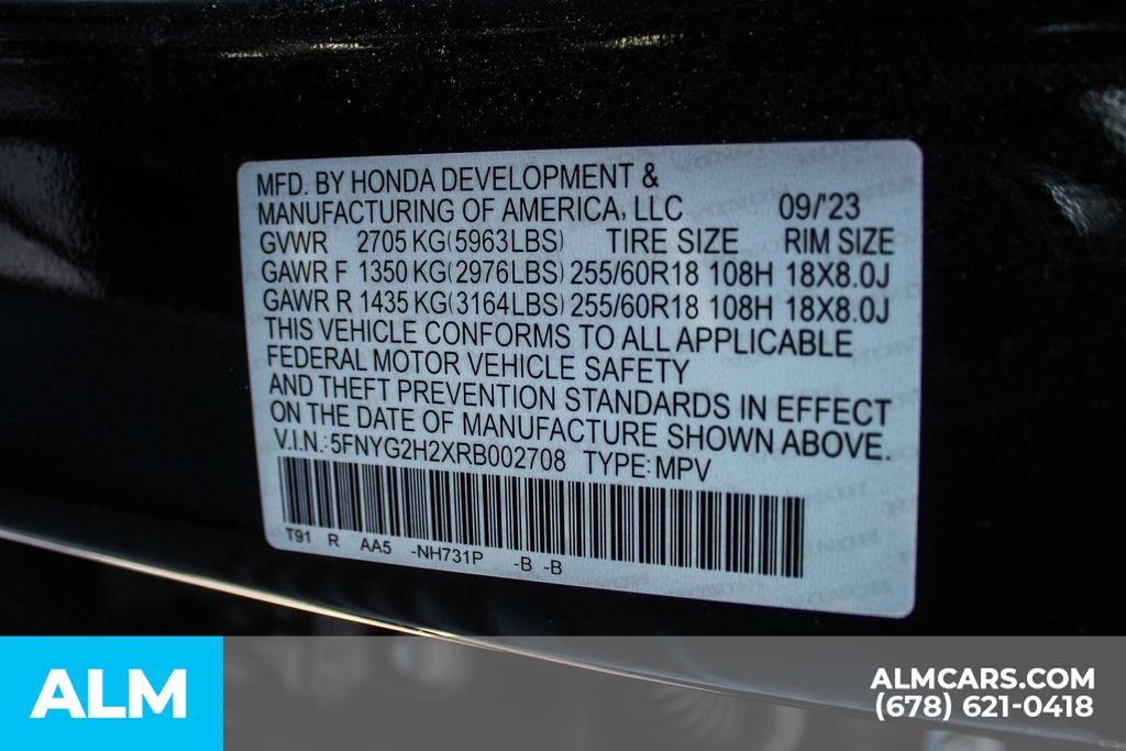 Used 2024 Black Honda LX image 40
