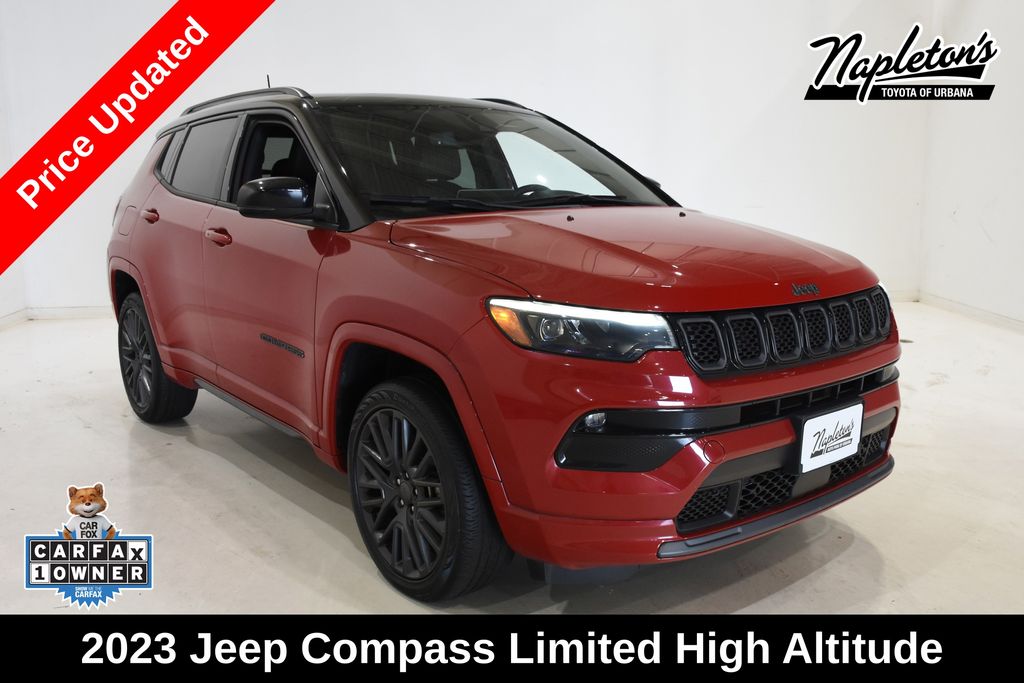 Redline Pearlcoat 2023 Jeep Compass SUV / Crossover Four-Wheel Drive 8-Speed Automatic