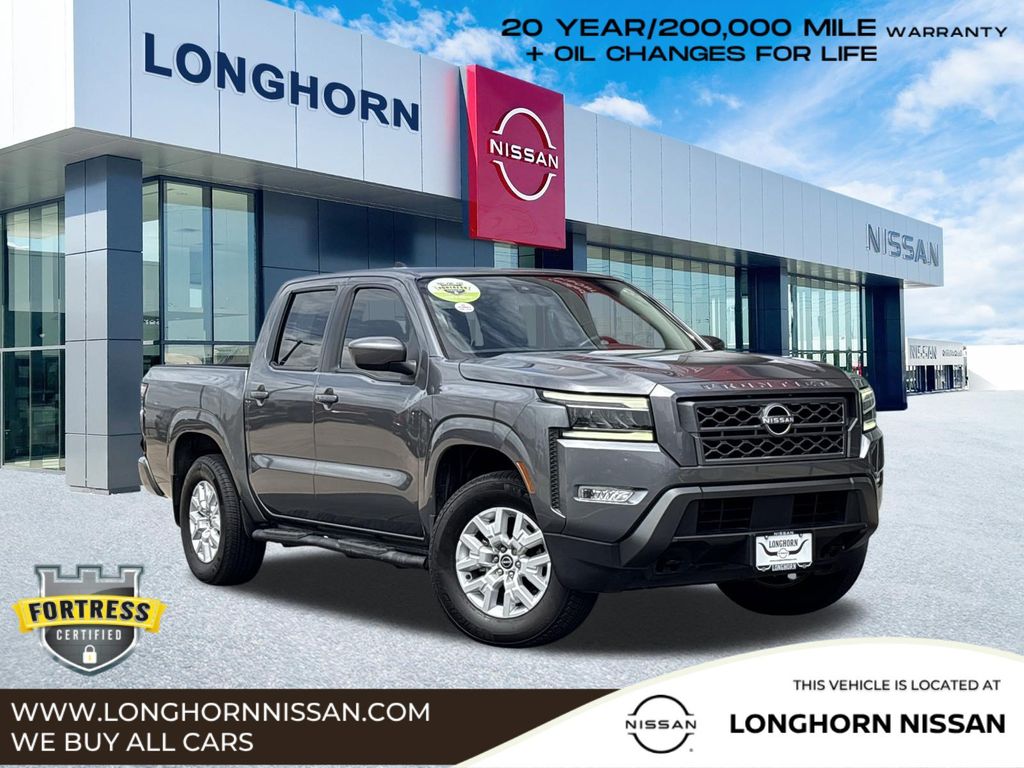 Gray (Gun Metallic) 2023 Nissan Frontier Pickup Truck Four-Wheel Drive 9-Speed Automatic