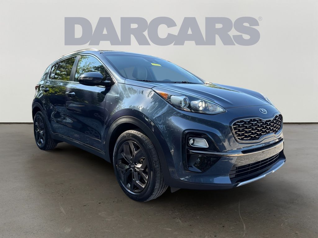 Pacific Blue 2021 Kia Sportage SUV / Crossover Front-Wheel Drive 6-Speed Automatic Overdrive