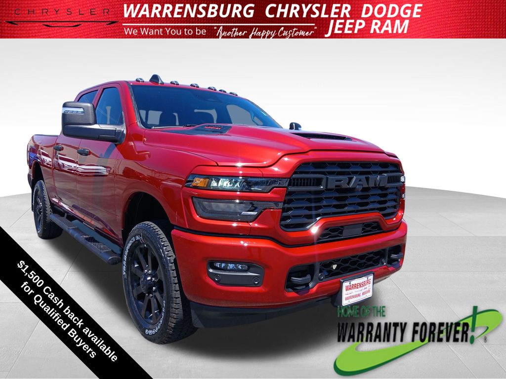 Molten Red Pearlcoat 2026 RAM 2500 Pickup Truck Four-Wheel Drive 8-Speed Automatic