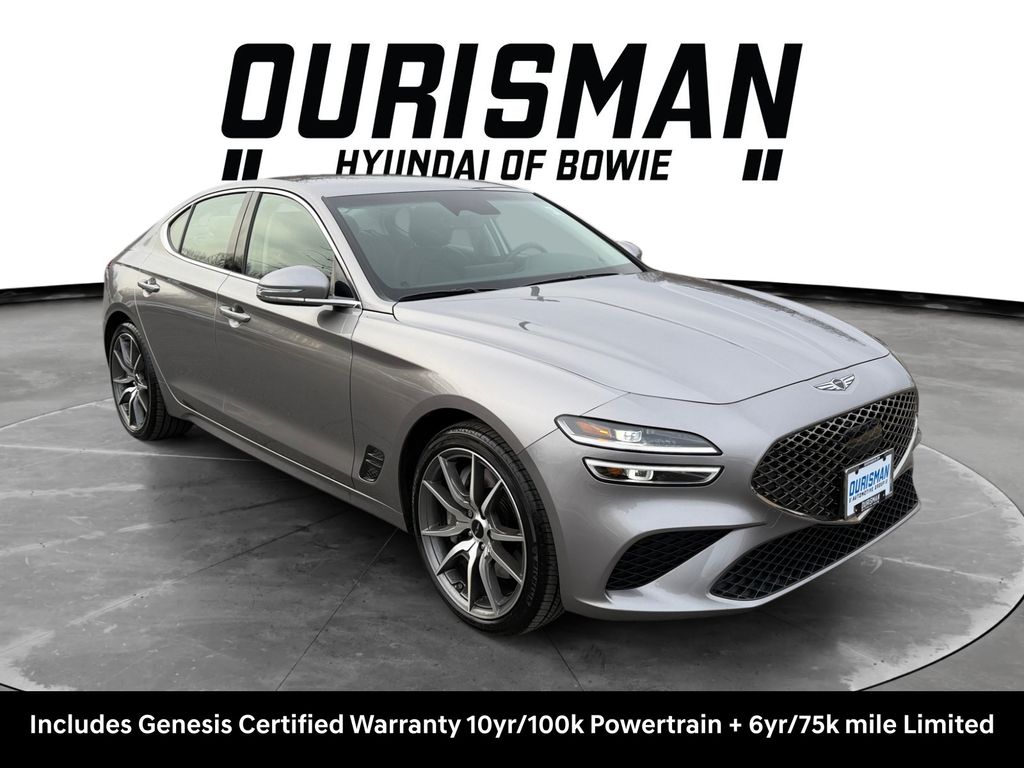 Silver 2026 Genesis G70 2.5T Standard RWD Sedan Rear-Wheel Drive 8-Speed Automatic