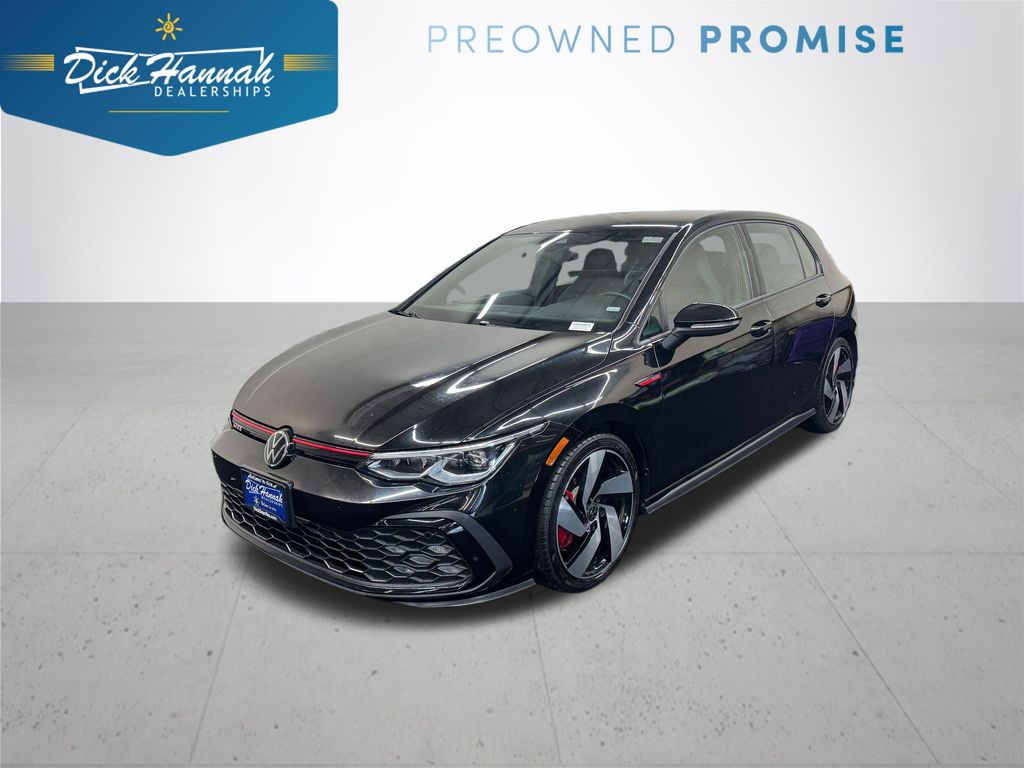 Mythos Black Metallic 2024 Volkswagen Golf GTI Hatchback Front-Wheel Drive 7-Speed Dual Clutch