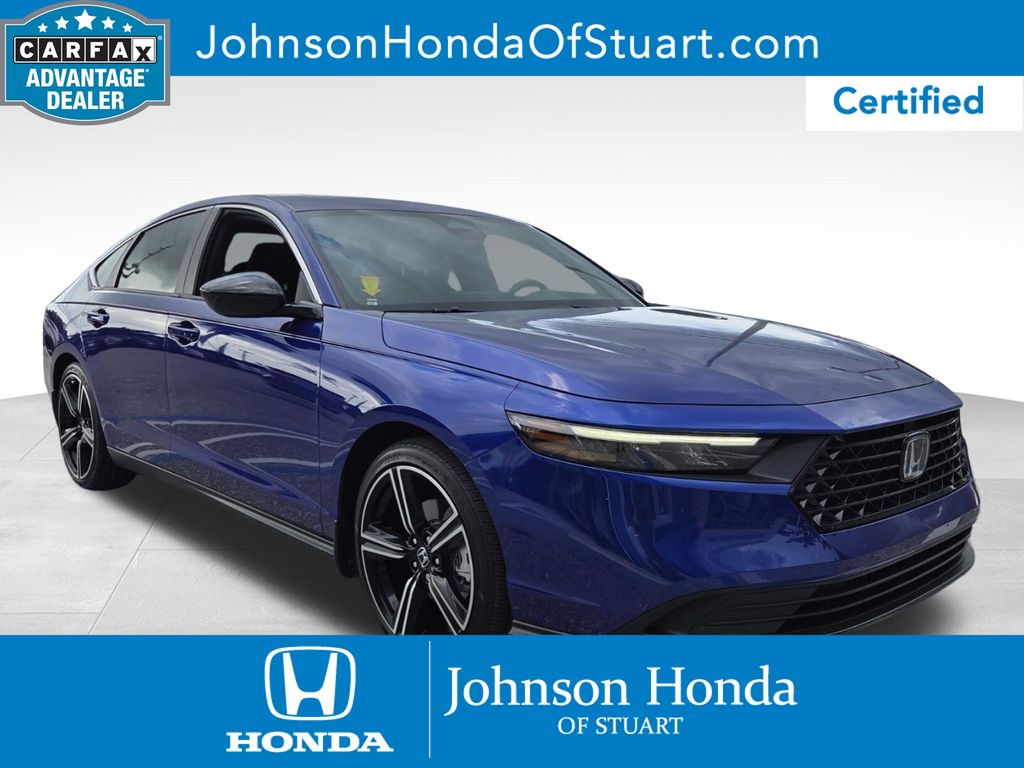 Still Night Pearl 2024 Honda Accord Hybrid Sedan Front-Wheel Drive Continuously Variable Transmission