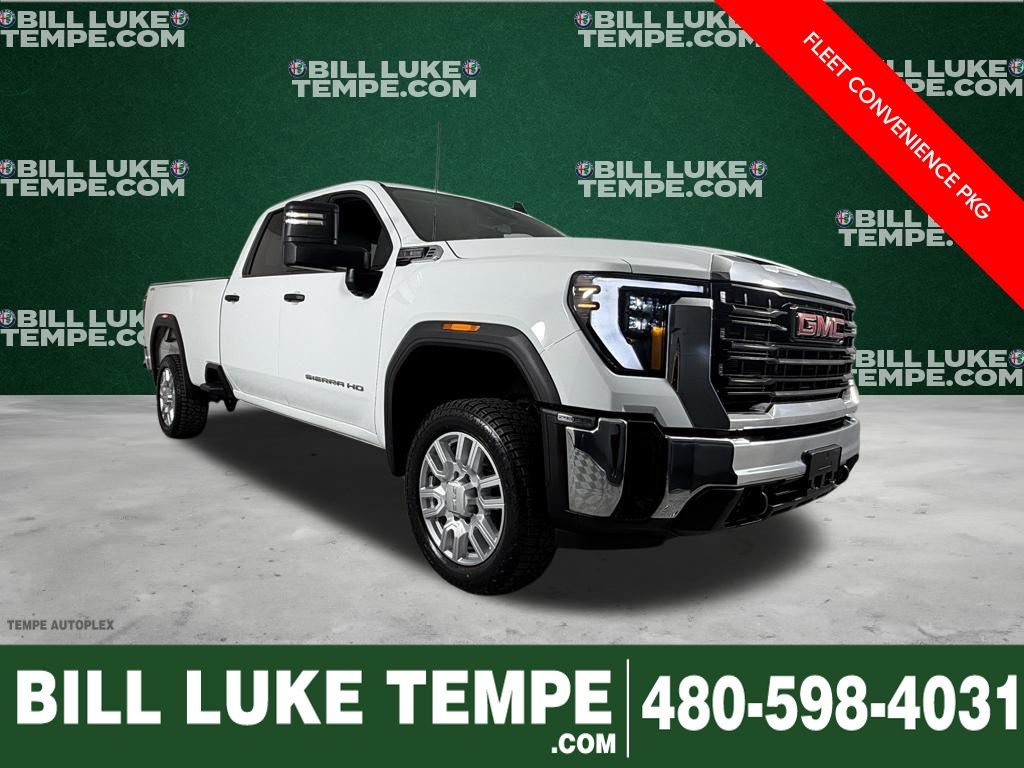 Summit White 2024 GMC Sierra 2500HD Pro Crew Cab 4WD Pickup Truck Four-Wheel Drive Automatic