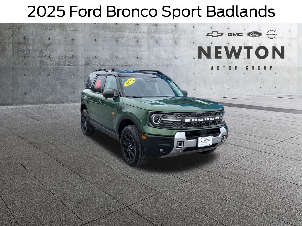 Green Metallic 2025 Ford Bronco Sport Badlands AWD SUV / Crossover All-Wheel Drive 8-Speed Automatic