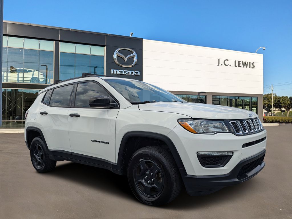 White Clearcoat 2018 Jeep Compass SUV / Crossover Four-Wheel Drive 9-Speed Automatic
