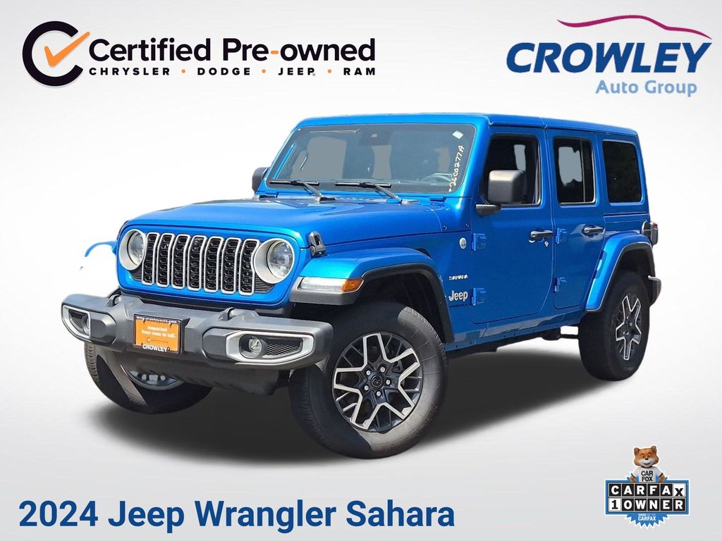 Hydro Blue Pearl Coat 2024 Jeep Wrangler SUV / Crossover Four-Wheel Drive 8-Speed Automatic