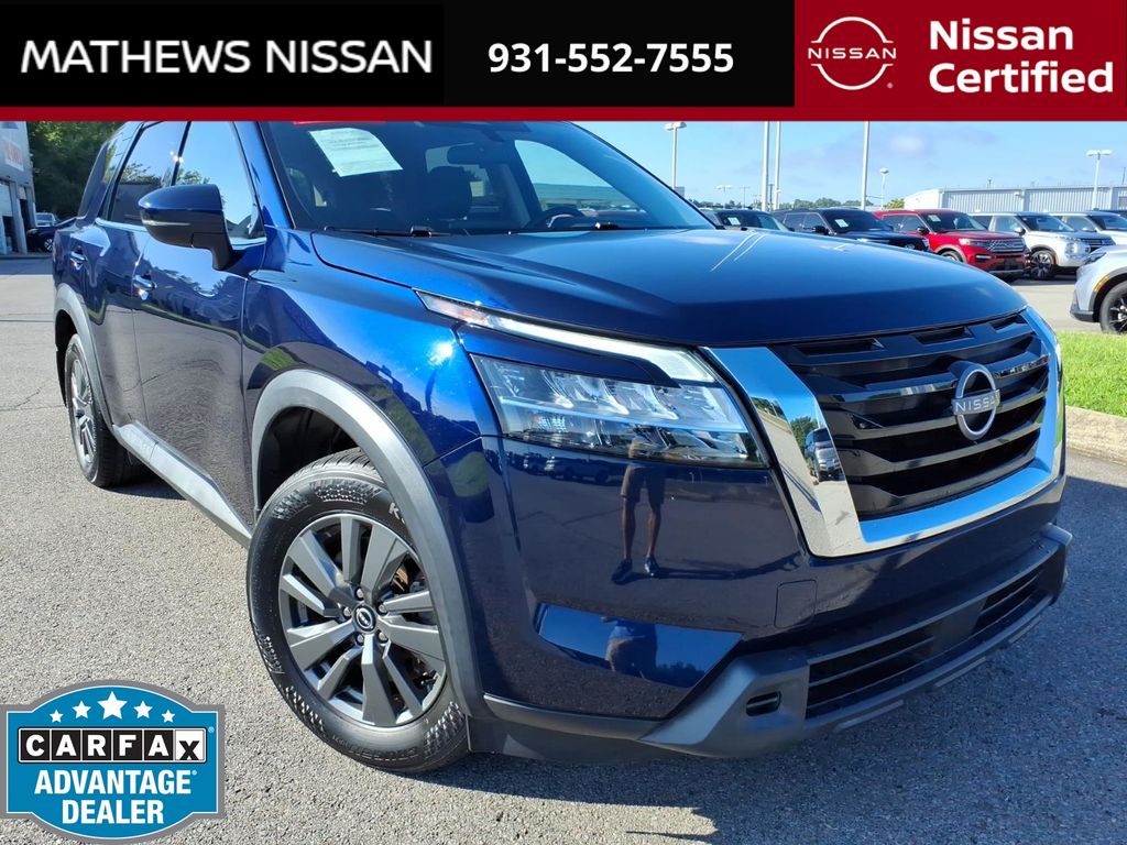 Deep Ocean Blue 2022 Nissan Pathfinder SUV / Crossover Front-Wheel Drive 9-Speed Automatic