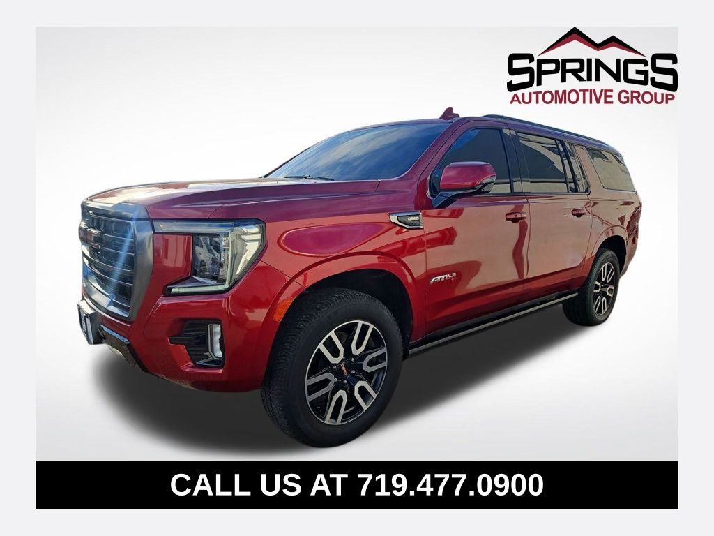 Cayenne Red Tintcoat 2021 GMC Yukon XL AT4 4WD SUV / Crossover Four-Wheel Drive