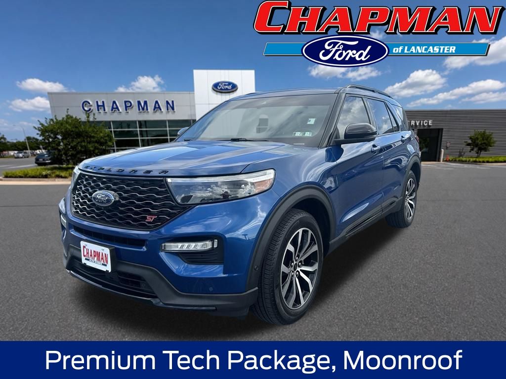 Blue Metallic 2020 Ford Explorer SUV / Crossover All-Wheel Drive Automatic