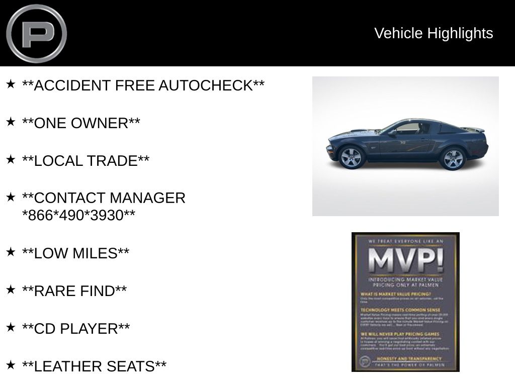 2007 Tungsten Gray Clearcoat Ford Mustang GT Premium RWD Coupe