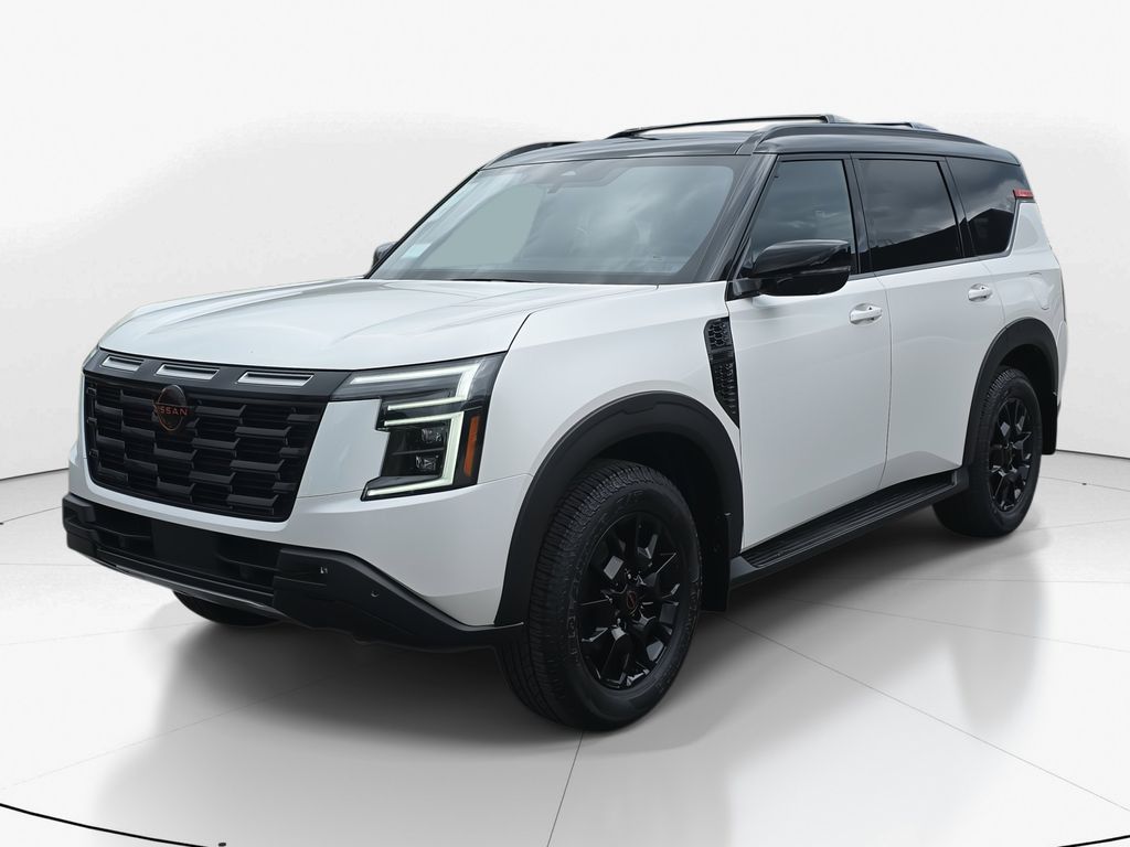 2025 Aspen White Tricoat/Super Black Nissan Armada PRO-4X 4X4 SUV