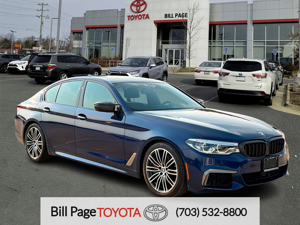 Blue Metallic 2018 BMW 5 Series Sedan All-Wheel Drive 8-Speed Automatic