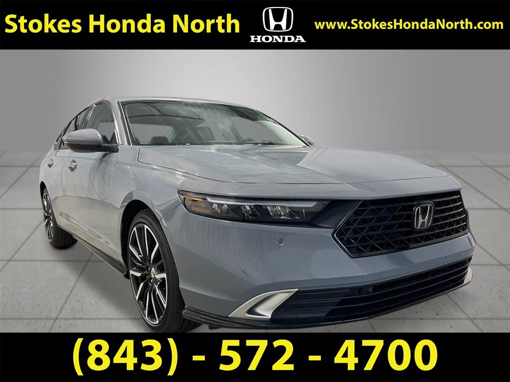 2026 Honda Accord Hybrid Touring Gray at Stokes Honda North