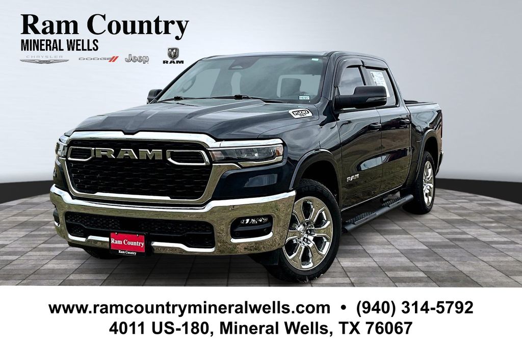 Forged Blue Metallic 2025 RAM 1500 Big Horn Crew Cab 4WD Pickup Truck Four-Wheel Drive 8-Speed Automatic