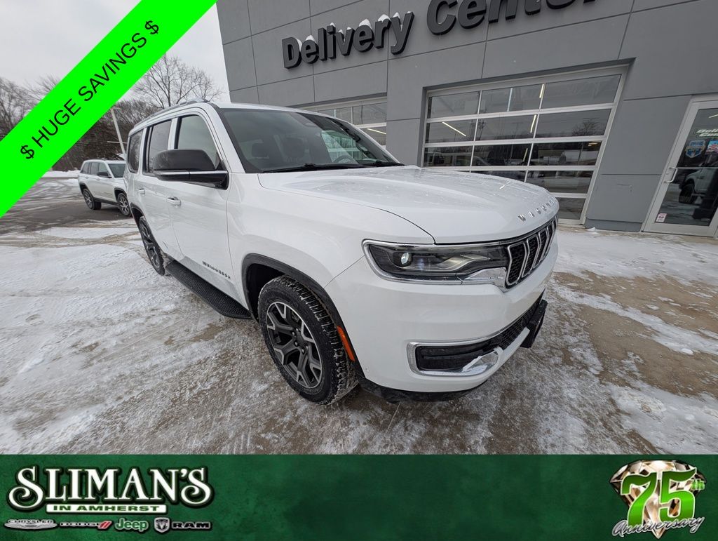 Bright White Clearcoat 2024 Jeep Wagoneer Series III 4WD SUV / Crossover Four-Wheel Drive 8-Speed Automatic