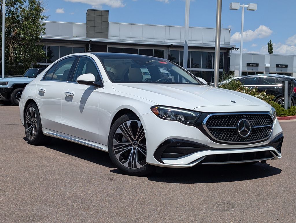 White 2026 Mercedes-Benz E-Class Sedan All-Wheel Drive 9-Speed Automatic