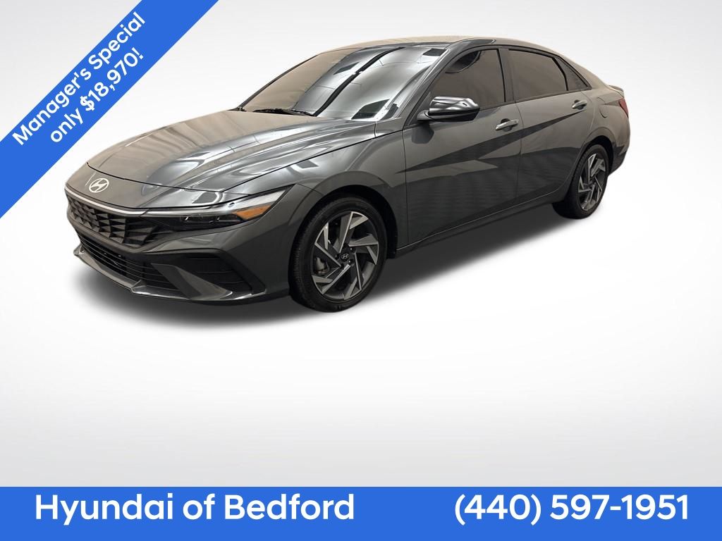 Ecotronic Gray 2025 Hyundai Elantra SEL Sport FWD Sedan Front-Wheel Drive Continuously Variable Transmission