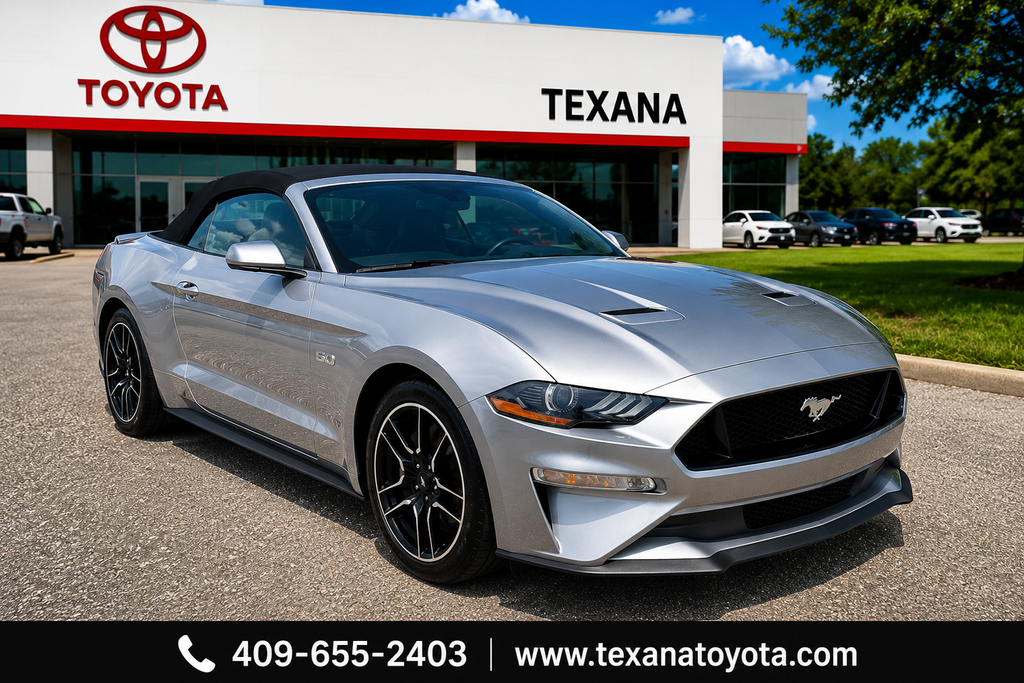 Iconic Silver Metallic 2022 Ford Mustang Convertible Rear-Wheel Drive Automatic
