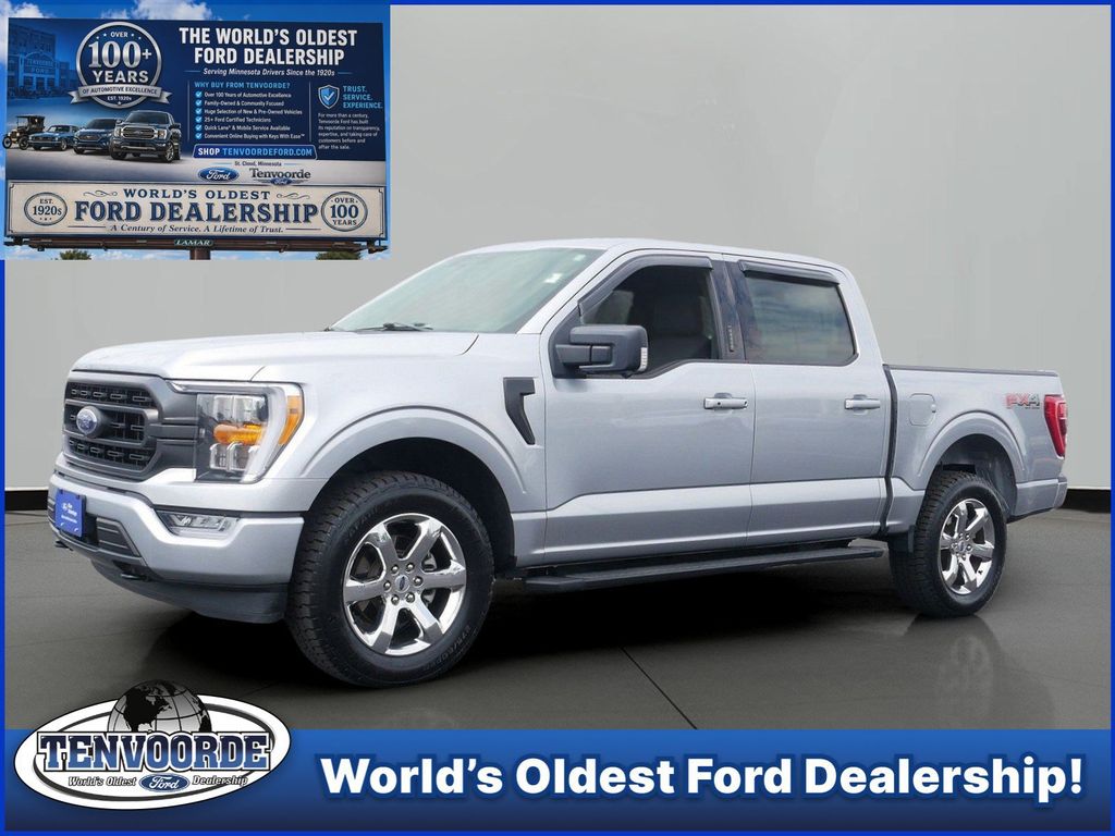 Silver Metallic 2022 Ford F-150 Pickup Truck Four-Wheel Drive Automatic