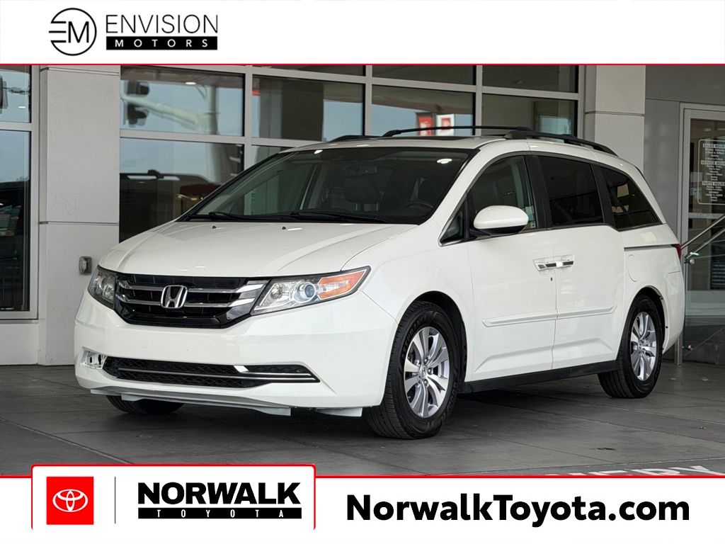 White 2015 Honda Odyssey EX-L FWD Minivan Front-Wheel Drive 6-Speed Automatic