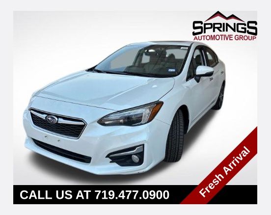 Crystal White Pearl 2019 Subaru Impreza Sedan All-Wheel Drive Continuously Variable Transmission