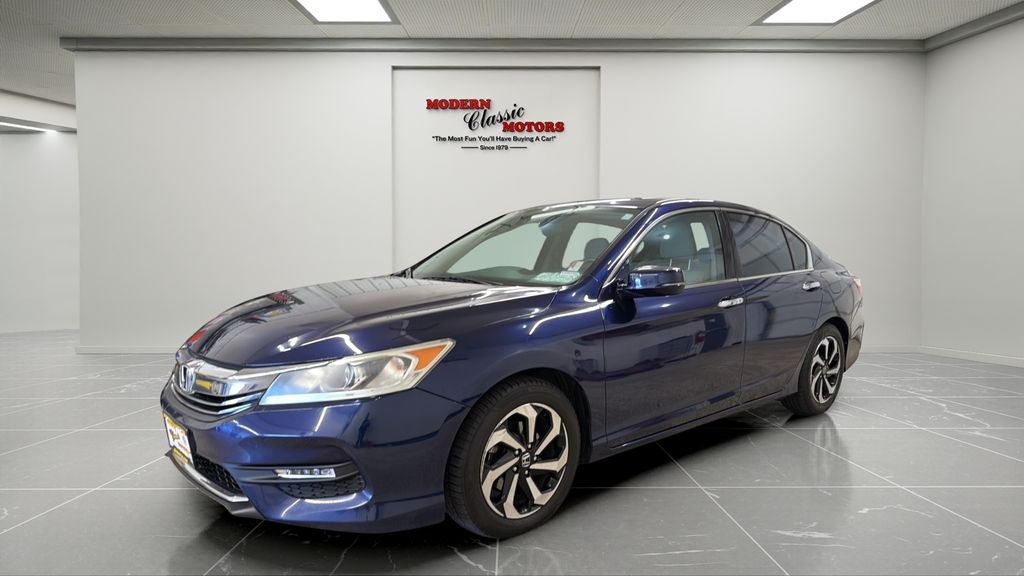 Blue 2017 Honda Accord EX FWD with Honda Sensing Sedan Front-Wheel Drive Continuously Variable Transmission