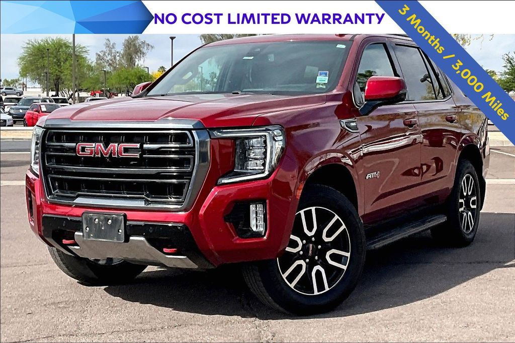 Cayenne Red Tintcoat 2021 GMC Yukon AT4 4WD SUV / Crossover Four-Wheel Drive