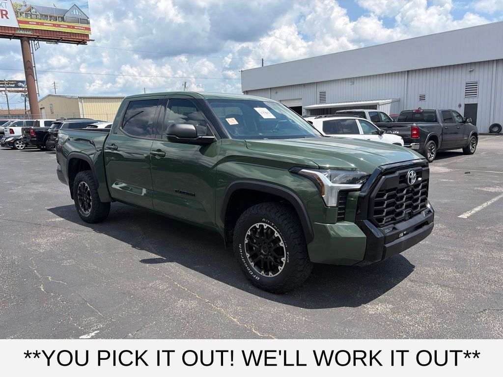 Army Green 2023 Toyota Tundra Pickup Truck Four-Wheel Drive Automatic