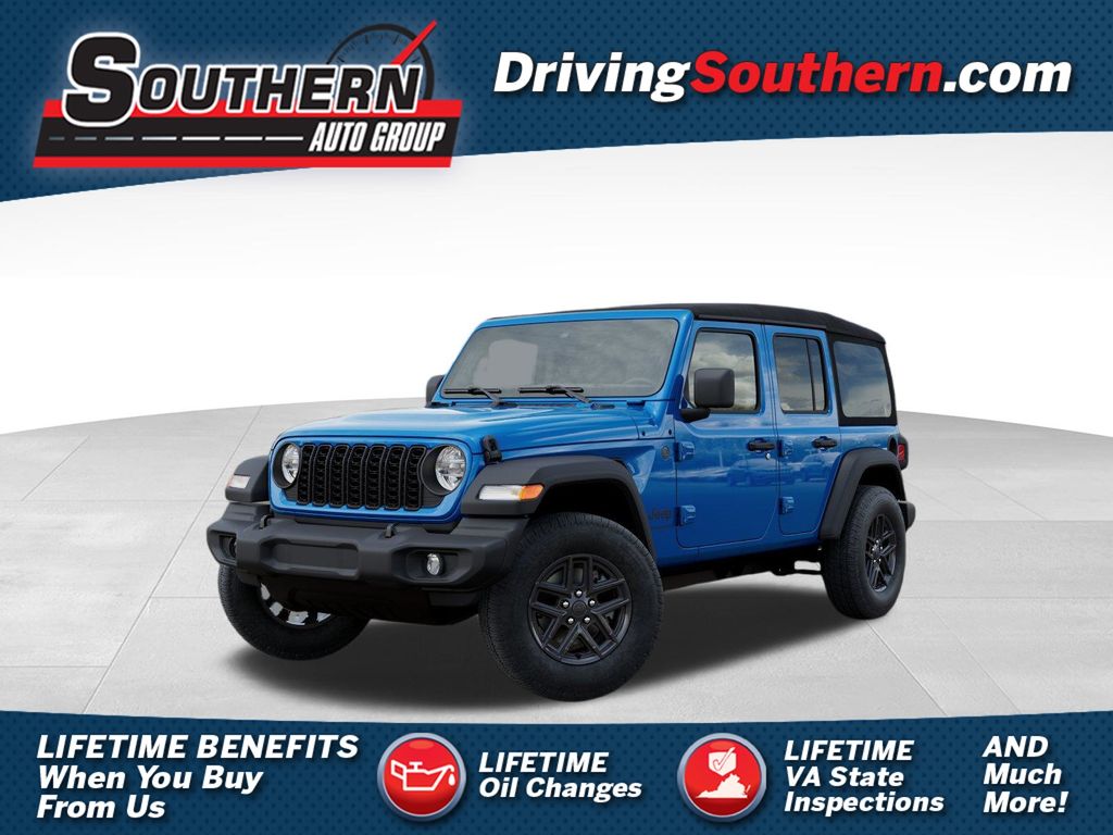 Hydro Blue Pearl Coat 2026 Jeep Wrangler Sport S 4-Door 4WD SUV / Crossover Four-Wheel Drive 8-Speed Automatic