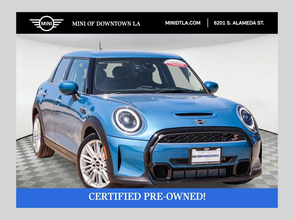 Island Blue Metallic 2024 MINI Cooper Hatchback Front-Wheel Drive 7-Speed Automatic